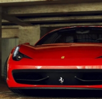 samochód, motoryzacja, ferrari, żółte, sportowe, prędkość