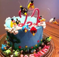 tort, angry, birds, angry birds, słodycze, zdjęcie, śmieszne