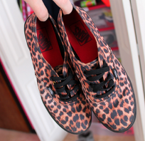 buty, vans, panterka, kobieta