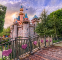 zamek, piękny, bajkowy, disney