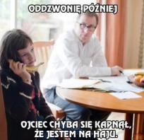 Oddzwonię później.