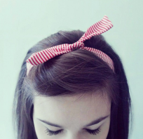 diy, opaska, pin up, dziewczęca, stylowa, paski, kolory