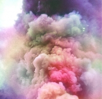 chmury, dym, kolorowy, pastelowy, mgła, fajne, fotografia