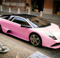 lamborgini, różowe, damskie, dziewczęce, sportowe, auto, samochód