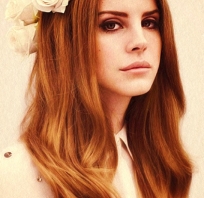 lana del rey , piękna, kwiaty, włosy, glam, kobieta, oczy