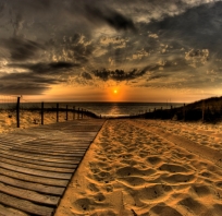 zdjęcie, plaża, słońce