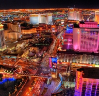 las vegas, kolory, kasyno, miasto nocą, super fotografia