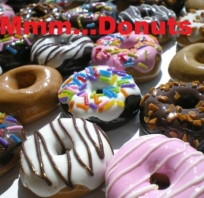 pączki, jedzenie, kolorowe, donats