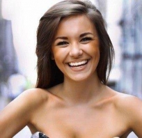 dziewczyna, uśmiech, zęby, piękna, modelka
