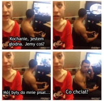 śmieszne, facet, kobieta, sms