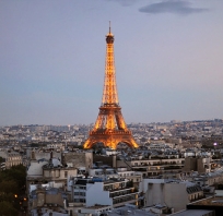 paryż, zdjęcie, fotografia, wieża, eiffel, oświetlenie