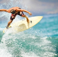 wakacje, surfing, plaża, wada, morze, ocean, wakacje