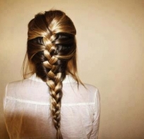 girly, look, uczesanie, warkocz, włosy, długie, dziewczęce