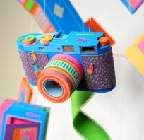 Kolorowy aparat fotograficzny