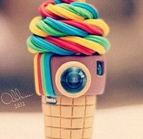 zdjęcie, lody, photo
