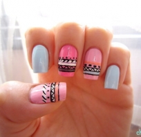 paznokcie, piękne, wzorki, różowe, ,manicure, kolorowe, kolor, różne 