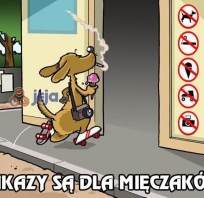 zakazy, śmienszne, rysunek, obrazek