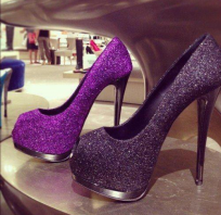 moda, sexy, szpilki, purpura, fiolet, zdjęcie, błysk, blask