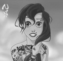 ariel, bajka, emo, fajne, 
