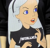 dziewczyna, czarne, białe, włosy, 