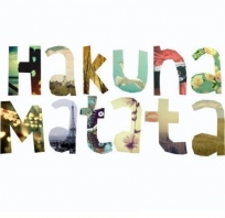 hakuna, matata, napis, kolorowy, kolory, cytat