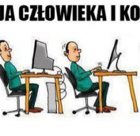 człowiek, komputer, ewolucja, śmieszne