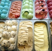 Lody, fotografia, kolory, Yummy, dziewczyna, piękna 