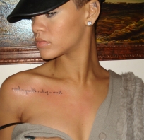 tattoo, tatuaż, rihanna