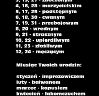 śmieszne, data urodzenia, urodziny, fun, miesiąc