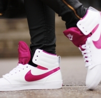 buty, nike, białe, fajne, trampki
