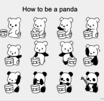 panda, inspiracje, obrazek