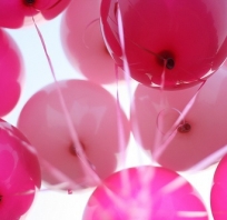 balony, różowe, piękne, impreza, ślub, cool, róż