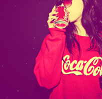 bluza, oldshool, coca, cola, red, czerwona, okulary, dziewczynka, dziewczyna, girl