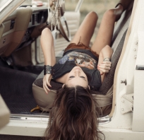 girl, love, old, car, hipster, wakacje, miłość, włosy,ubranie, 