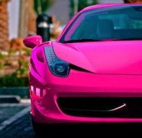 samochód, różowy , ferrari, piękny, F50, elegancki, super samochód, 