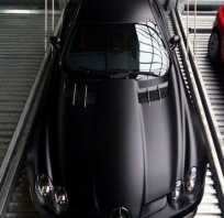 samochód, mercedes, piękny, czarny, amg, slr, super samochód, szybki, drogi