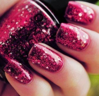 nails, piękne, pasnokcie, brokatowe, gillter, róż, girl, love
