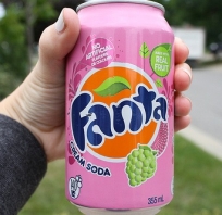 fanta, napój, winogronowy, puszka, smaczne