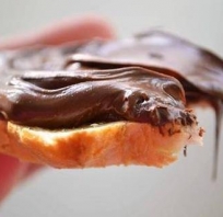 kanapka, jedzonko, jedzenie, słodkości, nutella, mniam