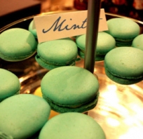 Słodkie, jedzenie, zielony, Macaroons, Mennica, Yum 