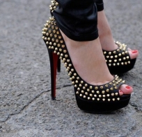 buty, ćwieki, sexy, czarne
