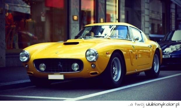 samochód, motoryzacja, ferrari, żółte