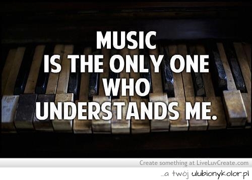 muzyka, music, sentencja, angielska, fajna, kocham, love