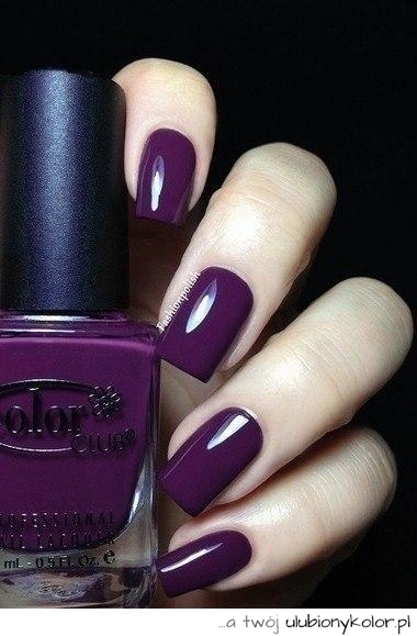 paznokcie, purpura, eleganckie, moda, kobieta, makijaż