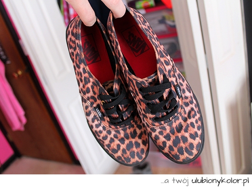 buty, vans, panterka, kobieta