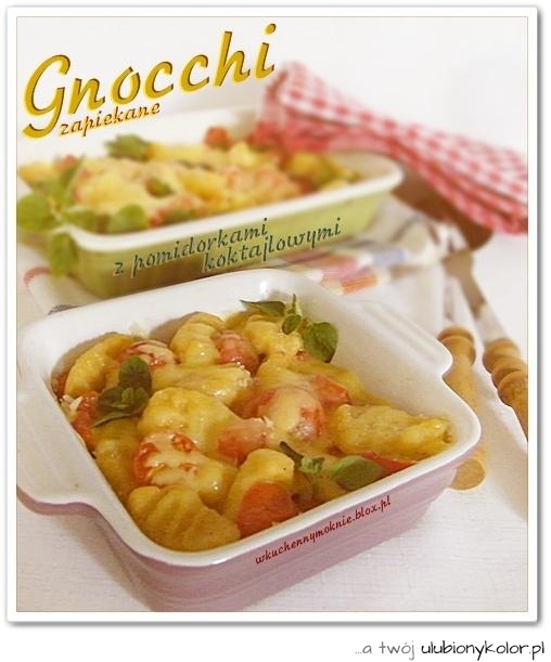 GNOCCHI ZAPIEKANE Z POMIDORKAMI KOKTAJLOWYMI