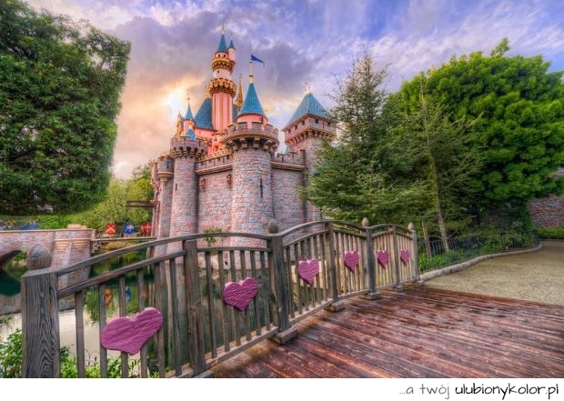zamek, piękny, bajkowy, disney