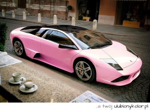 lamborgini, różowe, damskie, dziewczęce, sportowe, auto, samochód