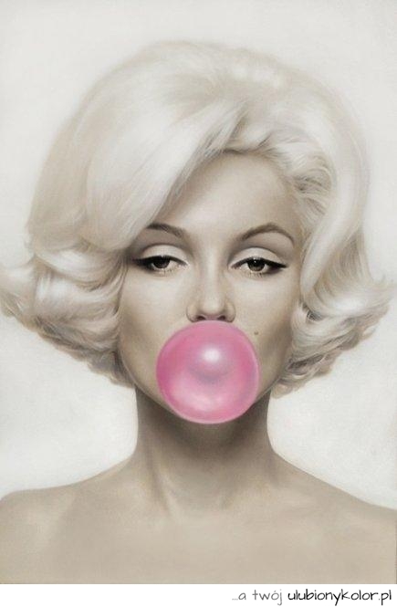 seksowna blondynka, zdjęcie, fotografia, guma, balon,