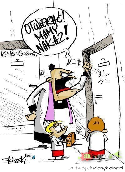ksiądz, śmieszne, humor, rysunek, obrazek